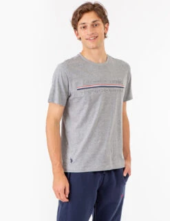 U.S. Polo Assn. EMBOSSED SIGNATURE STRIPE JERSEY T-SHIRT -Glimmera Cloth Shop 11C14204 HGRY 73514