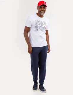 U.S. Polo Assn. USPA SPORT GRAPHIC JERSEY T-SHIRT -Glimmera Cloth Shop 11C14404 WHIT 67924