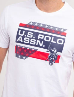 U.S. Polo Assn. USPA STAR GRAPHIC CREW NECK T-SHIRT -Glimmera Cloth Shop 11C14904 WHIT 69438