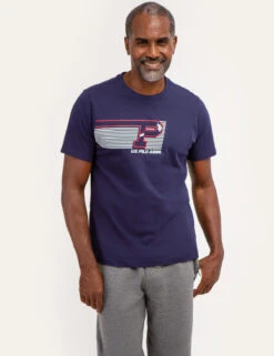 U.S. POLO ASSN. FLYING PRINT GRAPHIC T-SHIRT