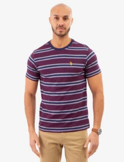 U.S. Polo Assn. BIRDSEYE STRIPE JERSEY T-SHIRT