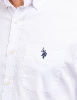 U.S. Polo Assn. SOLID STRETCH POPLIN LONG SLEEVE SHIRT -Glimmera Cloth Shop 11C251 OPWH 70177