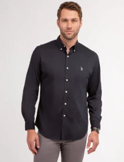 U.S. Polo Assn. SOLID STRETCH POPLIN LONG SLEEVE SHIRT