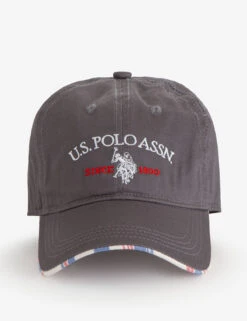 U.S. Polo Assn. MENS CENTER LOGO TWILL HAT -Glimmera Cloth Shop 11C273AA MGRY front