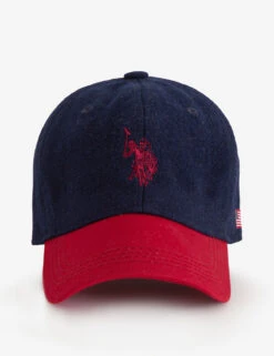 U.S. Polo Assn. MENS COLORBLOCK HEATHER TWILL HAT
