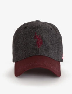 U.S. Polo Assn. MENS COLORBLOCK HEATHER TWILL HAT -Glimmera Cloth Shop 11C274AA DGBR front