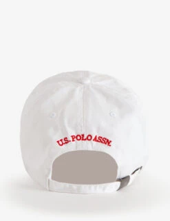 U.S. Polo Assn. MENS USPA SCRIPT TWILL HAT -Glimmera Cloth Shop 11C275AA WHIT back