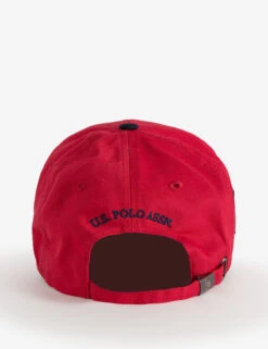U.S. Polo Assn. MENS MEDIUM SIDE LOGO AND CREST HAT -Glimmera Cloth Shop 11C277AA DKRD back