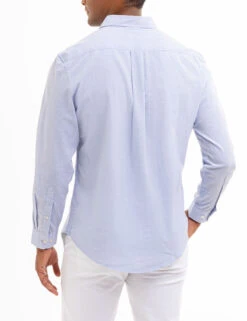 U.S. Polo Assn. LONG SLEEVE HEATHER POPLIN WOVEN SHIRT -Glimmera Cloth Shop 11C314V4 SFBH 8138