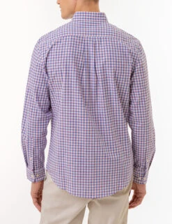 U.S. Polo Assn. PLAID LONG SLEEVE WOVEN SHIRT WITH POCKET -Glimmera Cloth Shop 11C322VP BLRF 2810