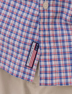 U.S. Polo Assn. PLAID LONG SLEEVE WOVEN SHIRT WITH POCKET -Glimmera Cloth Shop 11C322VP BLRF 2813