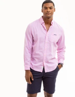 U.S. Polo Assn. DOT PRINT ROYAL OXFORD LONG SLEEVE SHIRT -Glimmera Cloth Shop 11C327YG CDPK 8321