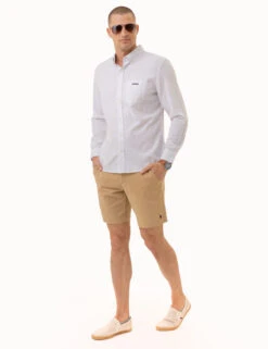 U.S. Polo Assn. DOT PRINT ROYAL OXFORD LONG SLEEVE SHIRT -Glimmera Cloth Shop 11C327YG OPWH 2252