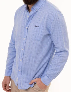 U.S. Polo Assn. DOT PRINT ROYAL OXFORD LONG SLEEVE SHIRT -Glimmera Cloth Shop 11C327YG WNBL 1310