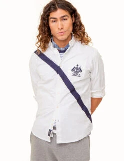 U.S. Polo Assn. LONG SLEEVE DIAGONAL SASH OXFORD SHIRT -Glimmera Cloth Shop 11C331YB OPWH 85963