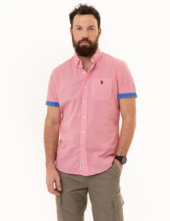 U.S. Polo Assn. SLUB POPLIN WOVEN SHIRT WITH CONTRAST FACING 12 U.S. Polo Assn. SLUB POPLIN WOVEN SHIRT WITH CONTRAST FACING -Glimmera Cloth Shop 11C333V3 RGRD 1719