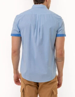 U.S. Polo Assn. SLUB POPLIN WOVEN SHIRT WITH CONTRAST FACING 11 U.S. Polo Assn. SLUB POPLIN WOVEN SHIRT WITH CONTRAST FACING -Glimmera Cloth Shop 11C333V3 SUBL 2939