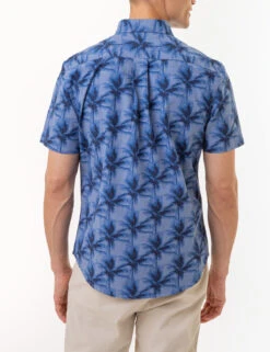 U.S. Polo Assn. PALM TREE SLUB CHAMBRAY WOVEN SHIRT -Glimmera Cloth Shop 11C370WG SUBL 2788
