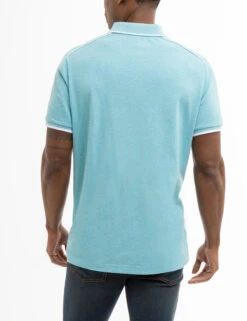 U.S. Polo Assn. USPA TEAM PIPED HEATHER PIQUE POLO SHIRT -Glimmera Cloth Shop 11C4743O HBHB 7976