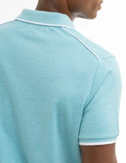 U.S. Polo Assn. USPA TEAM PIPED HEATHER PIQUE POLO SHIRT -Glimmera Cloth Shop 11C4743O HBHB 7977