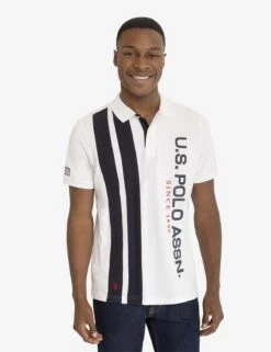 U.S. Polo Assn. VERTICAL COLORBLOCK PIQUE POLO SHIRT