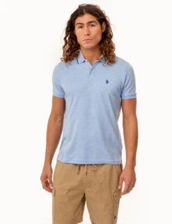 U.S. Polo Assn. SLIM FIT SOLID INTERLOCK POLO SHIRT
