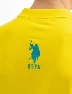 U.S. Polo Assn. SOLID PIQUE DOUBLE LOGO POLO SHIRT -Glimmera Cloth Shop 11C6063O BZYW 7908