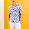 U.S. Polo Assn. MEDALLION PRINT SHORT SLEEVE WOVEN SHIRT