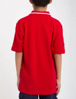 U.S. Polo Assn. BOYS PIQUE SOLID POLO SHIRT -Glimmera Cloth Shop 128032 V100A.3.ENGINE RED WHITE OLD