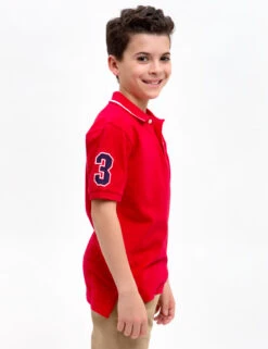 U.S. Polo Assn. BOYS PIQUE SOLID POLO SHIRT -Glimmera Cloth Shop 128032 V100A.3.ENGINE RED WHITE c9911b4e e4fa 481b b579 20f71ec25908