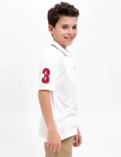 U.S. Polo Assn. BOYS PIQUE SOLID POLO SHIRT -Glimmera Cloth Shop 128032 V100A.4.WHITE 1a89166b 1d2b 46ca 8600 aecdf6116007