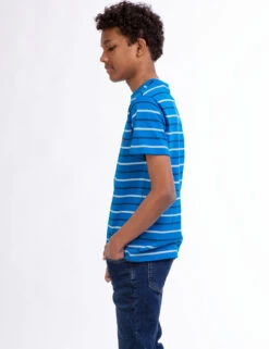 U.S. Polo Assn. BOYS STRIPE CREW NECK T-SHIRT -Glimmera Cloth Shop 12A23449 MBLU 5488
