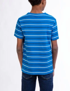 U.S. Polo Assn. BOYS STRIPE CREW NECK T-SHIRT -Glimmera Cloth Shop 12A23449 MBLU 5489