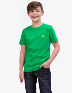 U.S. Polo Assn. BOYS BASIC CREW NECK T-SHIRT -Glimmera Cloth Shop 12A68104 CPGY 5470