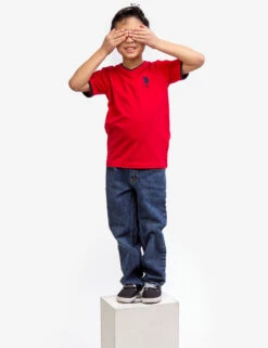 U.S. Polo Assn. BOYS BASIC V-NECK T-SHIRT -Glimmera Cloth Shop 12A68204 ERED 3900