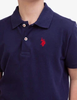 U.S. Polo Assn. BOYS SOLID PIQUE POLO SHIRT -Glimmera Cloth Shop 12A6843R CLNV 5759 bf9cb1fb 8e0e 4e54 87b5 8d64b9542052