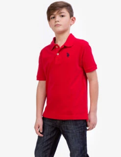 U.S. Polo Assn. BOYS SOLID PIQUE POLO SHIRT -Glimmera Cloth Shop 12A6843R ERED 5686 2b63b0f5 770e 458a 86ed a8ab0433df30