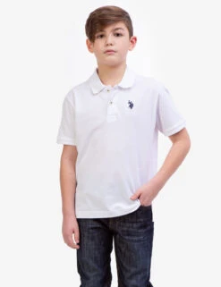 U.S. Polo Assn. BOYS SOLID PIQUE POLO SHIRT -Glimmera Cloth Shop 12A6843R WHIT 5738 a1a768fd 39ab 403b bd0e 31a53feab738