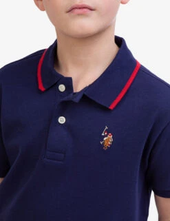 U.S. Polo Assn. BOYS SOLID INTERLOCK POLO SHIRT -Glimmera Cloth Shop 12A68698 CLNV 5632