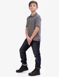 U.S. Polo Assn. BOYS SOLID INTERLOCK POLO SHIRT -Glimmera Cloth Shop 12A68698 CPGY 5672