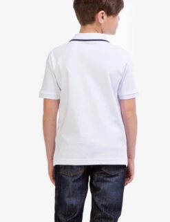 U.S. Polo Assn. BOYS SOLID INTERLOCK POLO SHIRT -Glimmera Cloth Shop 12A68698 WHIT 5598