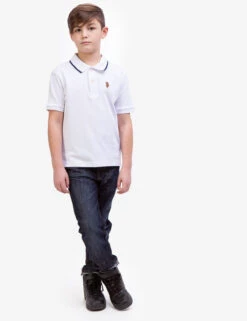 U.S. Polo Assn. BOYS SOLID INTERLOCK POLO SHIRT