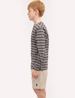 U.S. Polo Assn. BOYS LONG SLEEVE STRIPE T-SHIRT -Glimmera Cloth Shop 12C13104 CPGY 68573