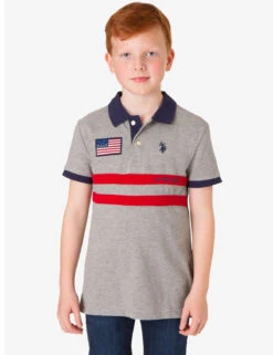 U.S. Polo Assn. BOYS COLORBLOCK PIQUE POLO SHIRT