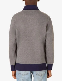 U.S. Polo Assn. BOYS QUARTER ZIP FLEECE PULLOVER -Glimmera Cloth Shop 12C2268S CPGY 83535