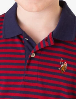 U.S. Polo Assn. BOYS YARN DYE MULTI STRIPE POLO SHIRT -Glimmera Cloth Shop 12C22804 RYTR 83454