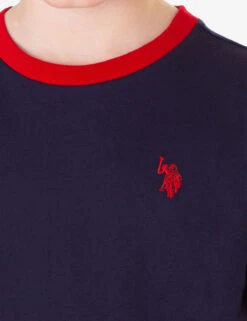 U.S. Polo Assn. BOYS RINGER CREW NECK T-SHIRT -Glimmera Cloth Shop 12C24404 CLNV 83419