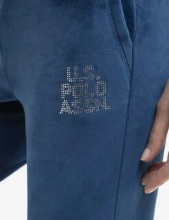 U.S. Polo Assn. VELOUR EMBELLISHED JOGGER -Glimmera Cloth Shop 21 62769V BUOP BOTTOM 3731