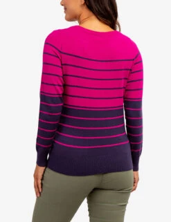 U.S. Polo Assn. STRIPED BOAT NECK SWEATER -Glimmera Cloth Shop 21045C1D HSDF 64181
