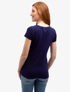 U.S. Polo Assn. SCOOP NECK T-SHIRT -Glimmera Cloth Shop 212201PO BLPK 4